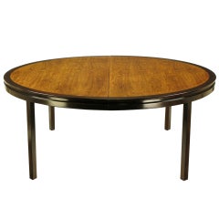 Edward Wormley Mahogany & Natural Rosewood Oval Dining Table