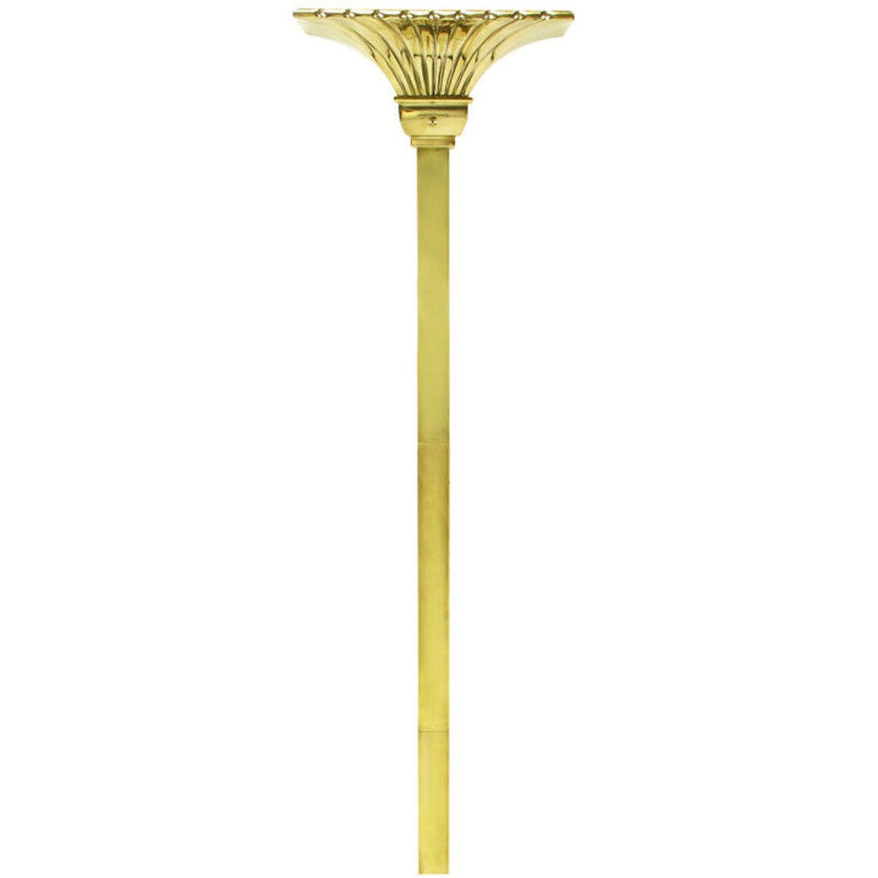 Chapman Lighting Brass Empire Style Wall-Mounted Torchiere For Sale