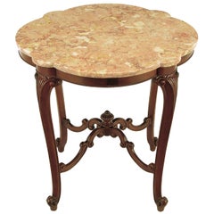 Rococo Mahogany and Rouge Marble Centre Table