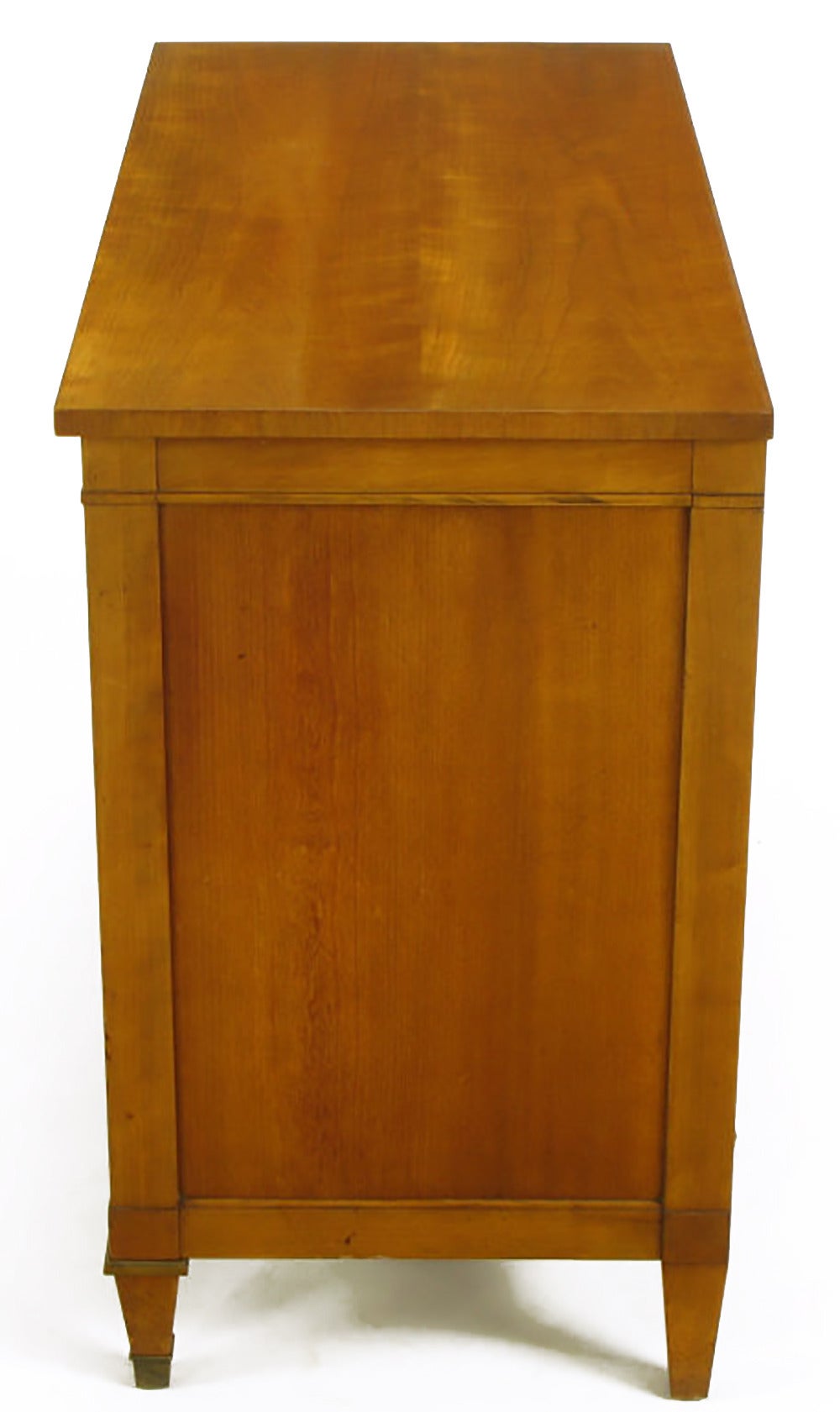 Kindel Figured Walnut and Parcel-Gilt Regency Cabinet In Good Condition In Chicago, IL