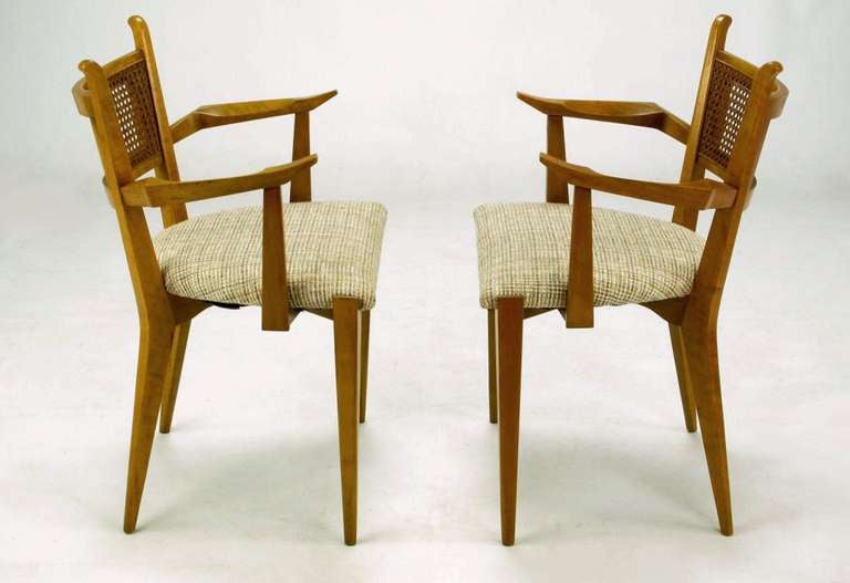 Mid-20th Century Set Six Edmond Spence Swedish Dining Chairs For Sale