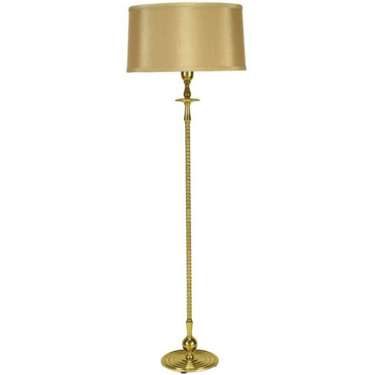 Solid Brass Segmented Column Floor Lamp
