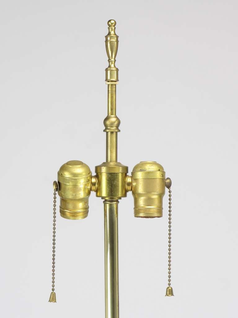 Mid-20th Century Nickel & Brass Rams Head & Hooved Floor Lamp with Carrera Marble Table Top