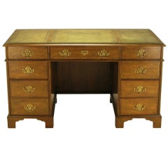 Baker Collector's Edition Walnut & Tooled Leather Desk