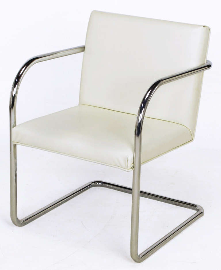thonet cantilever chrome chair
