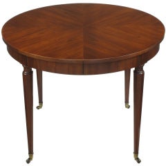 Kindel Verona Dining Table With Parquetry Walnut Top & Hexagonal Legs