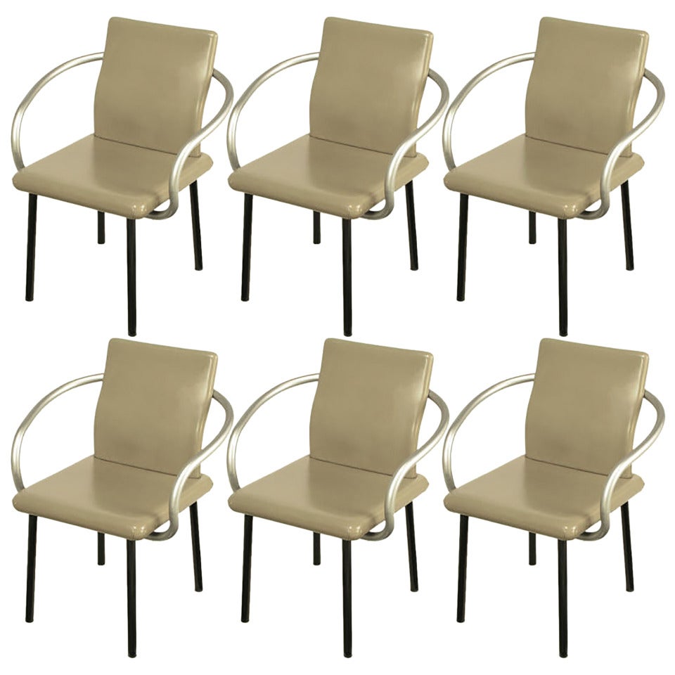 Six Ettore Sottsass Mandarin Chairs For Knoll