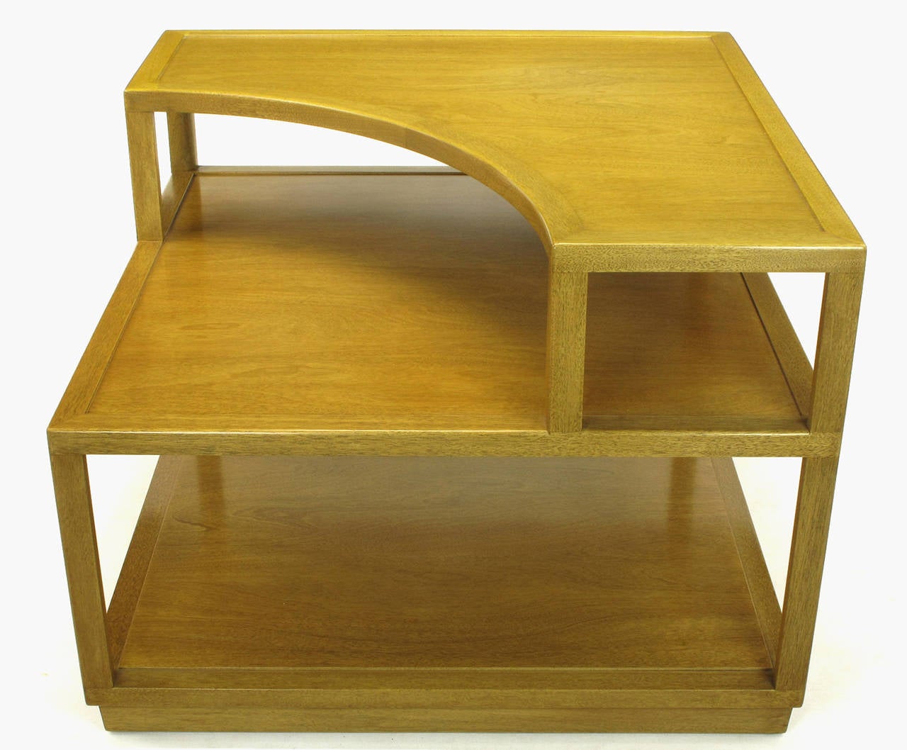 Mesa esquinera de caoba blanqueada Edward Wormley para Dunbar en Excelente estado para la venta en Chicago, IL