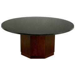 Vintage Fred Kemp Walnut & Slate Coffee Table