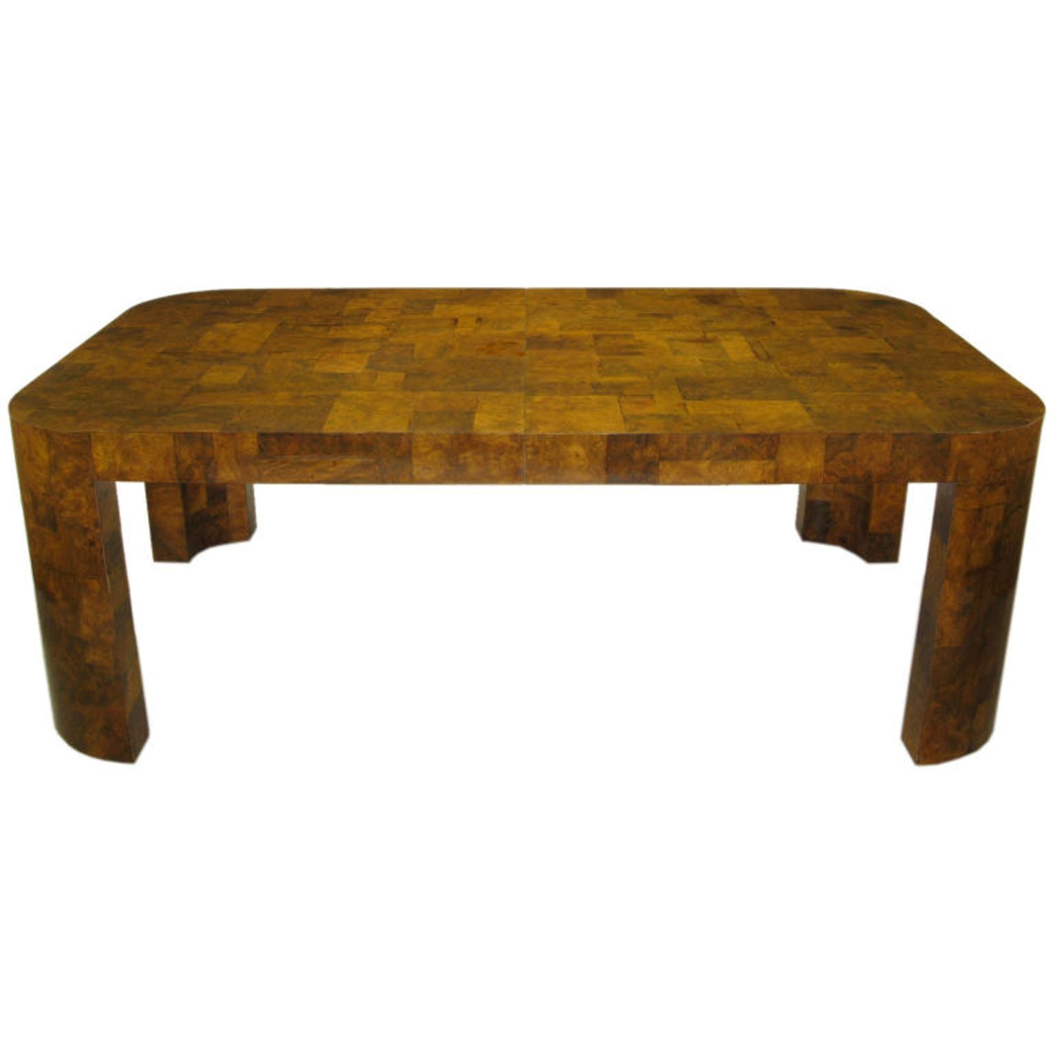 Paul Evans Patchwork Walnut Burl Dining Table