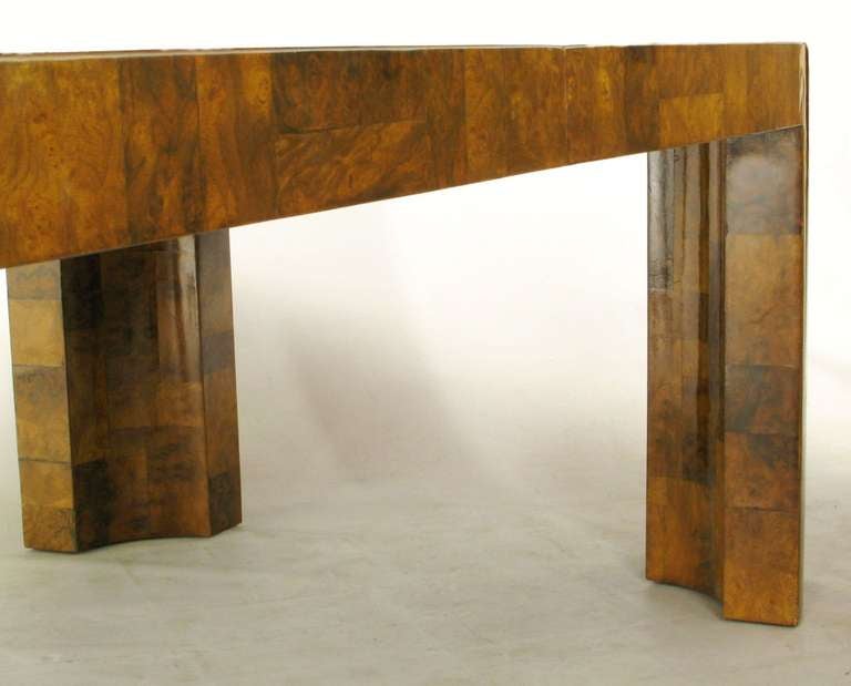 Late 20th Century Paul Evans Patchwork Walnut Burl Dining Table