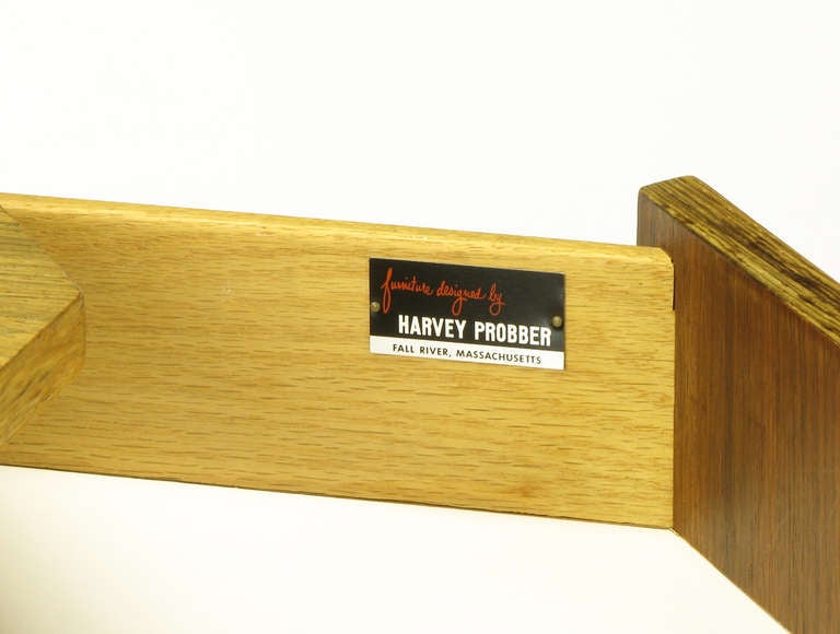 Rare Harvey Probber Decagonal Bleached Rosewood Bar Cabinet 4