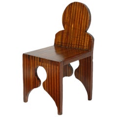 Outsider Artist Mixed Woods Chair Sculpture
