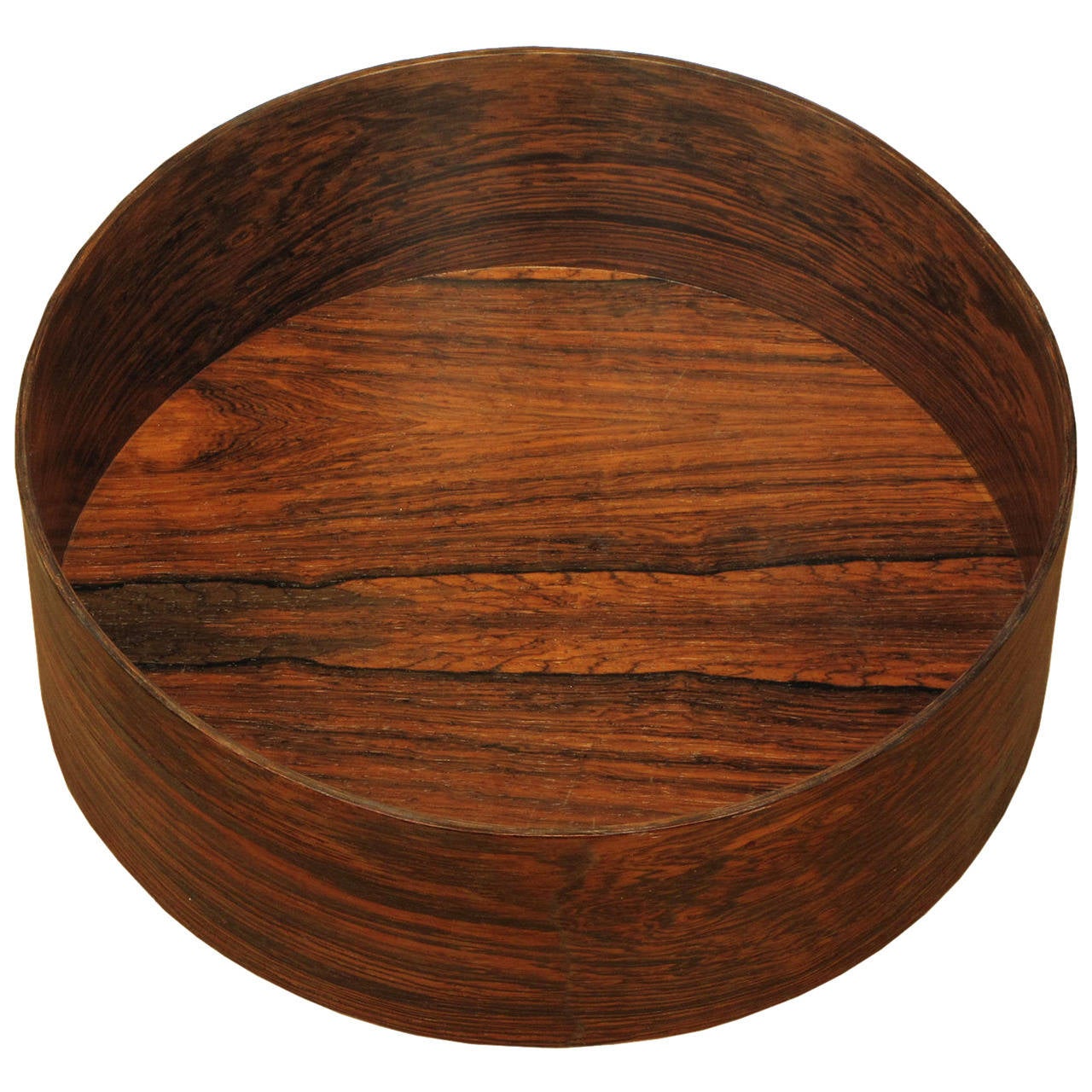 Large Cylindrical Brazilian Rosewood Bowl at 1stDibs