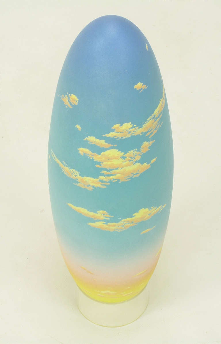 Don Jones Hand Painted Ceramic Ovoid from the 