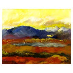 Expressionist Landscape Oil Painting by Barbara Leadabrand