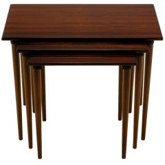 Set Of Three Rosewood Nesting Tables 6