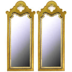 Pair of Gilt Moroccan Style Wall Mirrors 10