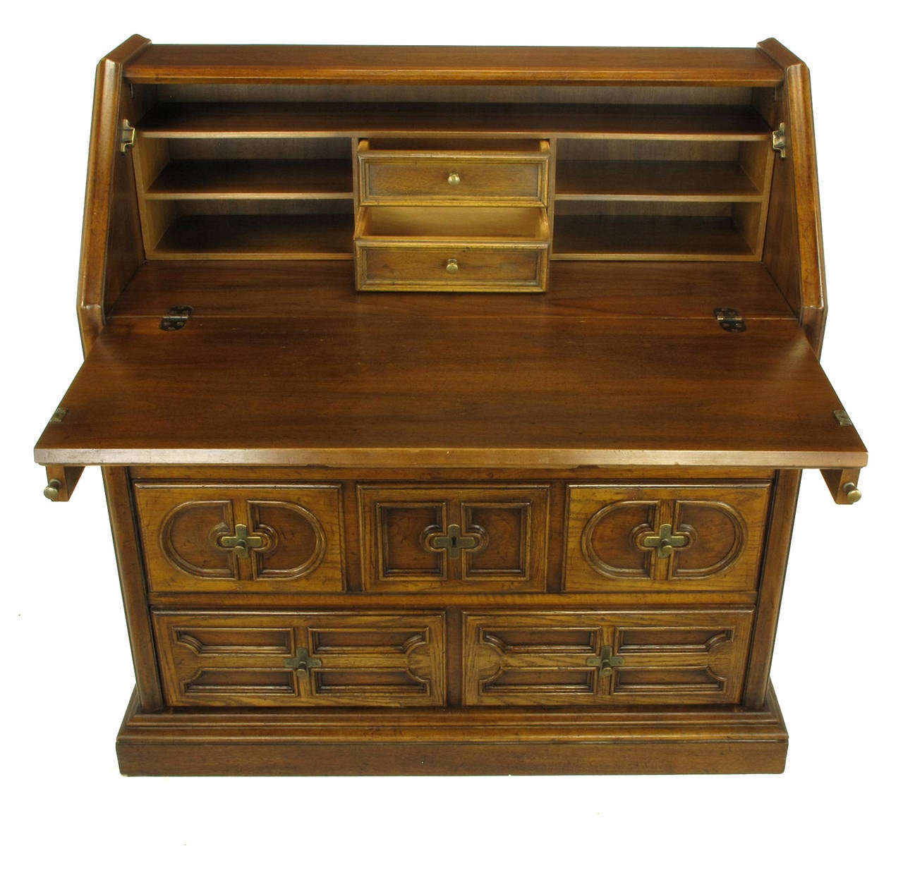 American Drexel Sandia Collection Jacobean Drop-Front Desk For Sale