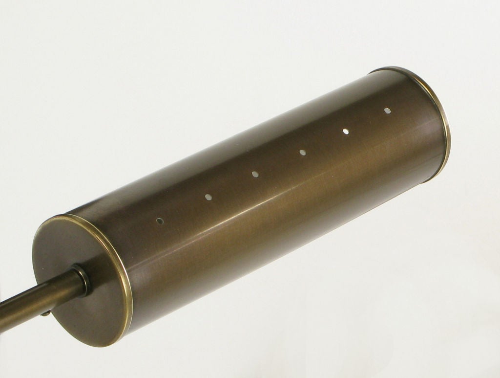 Bronze Swing-Arm Pharmacy Floor Lamp By Nessen 1