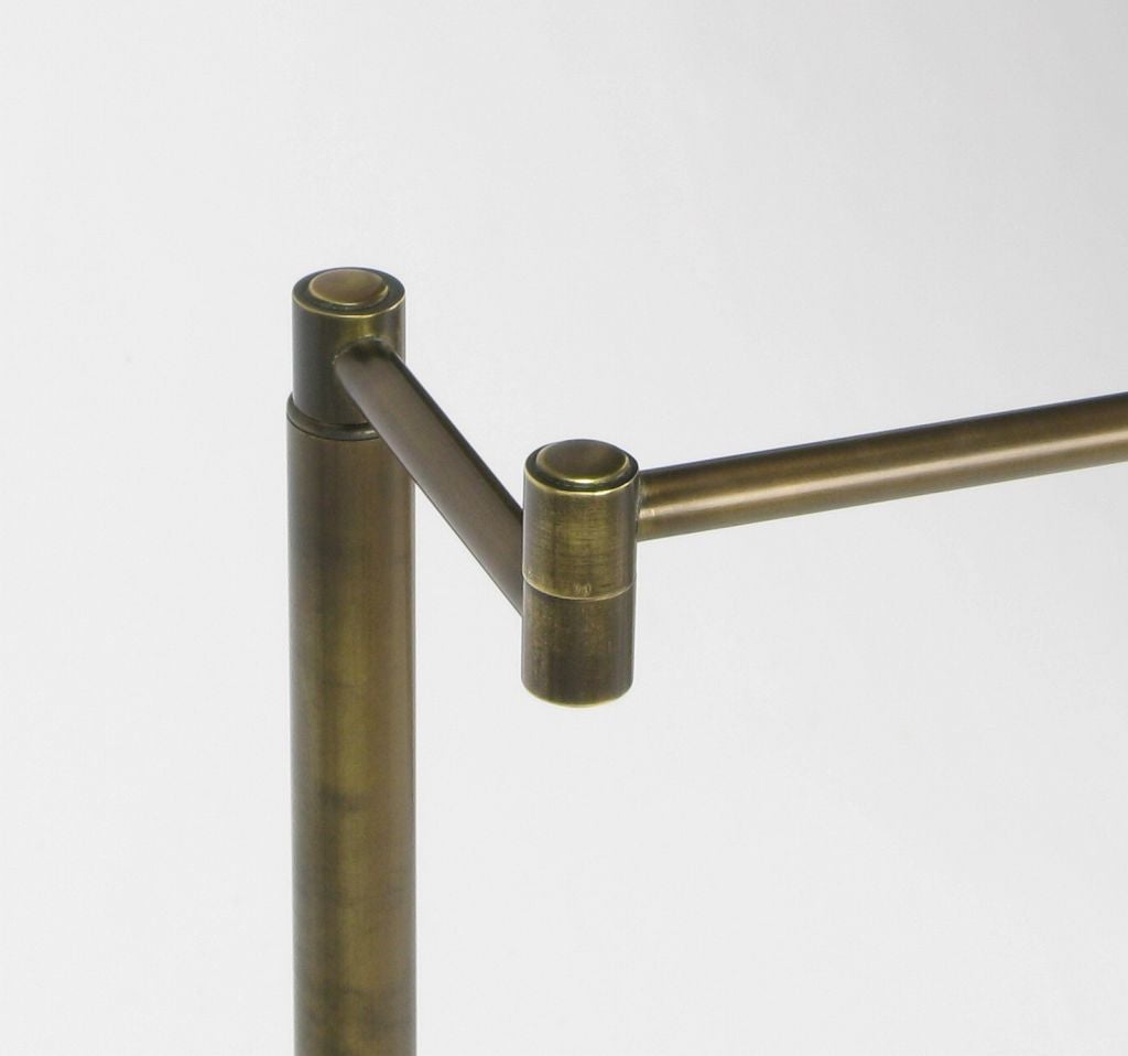 Bronze Swing-Arm Pharmacy Floor Lamp By Nessen 2