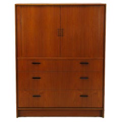 Vintage Falster Danish Teak Tallboy Gentleman's Bureau