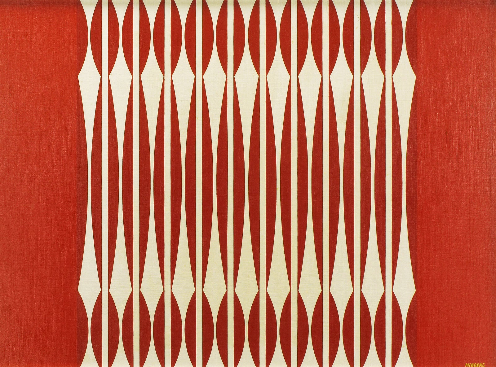 Dordevic Miodrag Op Art, Oil on Canvas