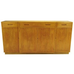 Edward Wormley Bleached Mahogany Breakfront Cabinet