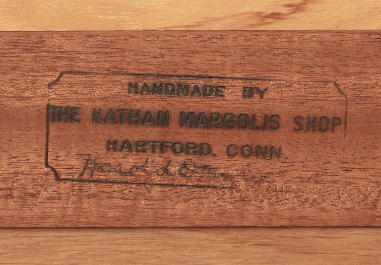 Nathan Margolis Shop Ribbon Mahogany Butler's Tray Table 4