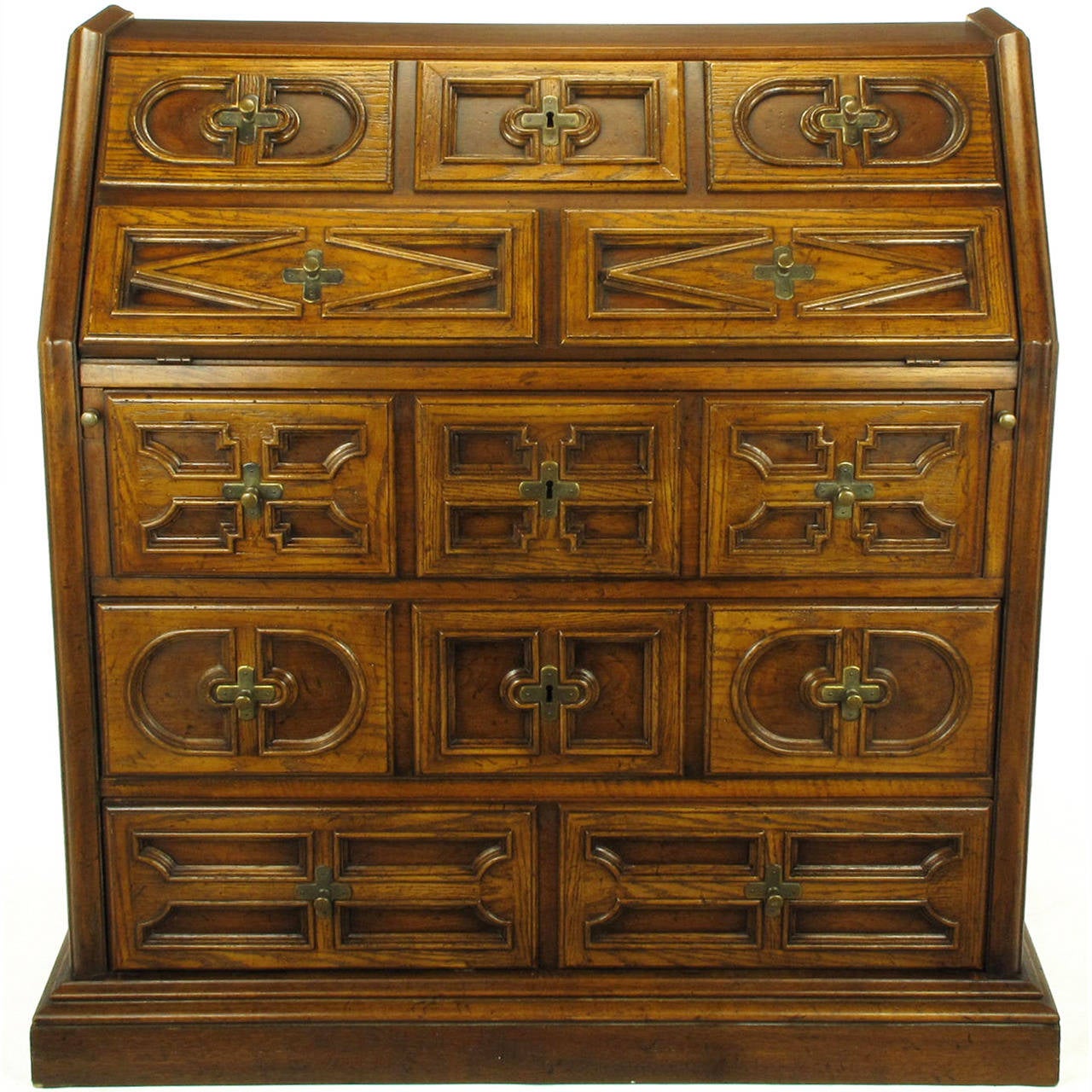 Drexel Sandia Collection Jacobean Drop-Front Desk