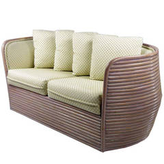 Baker Bombe Rattan Settee 3