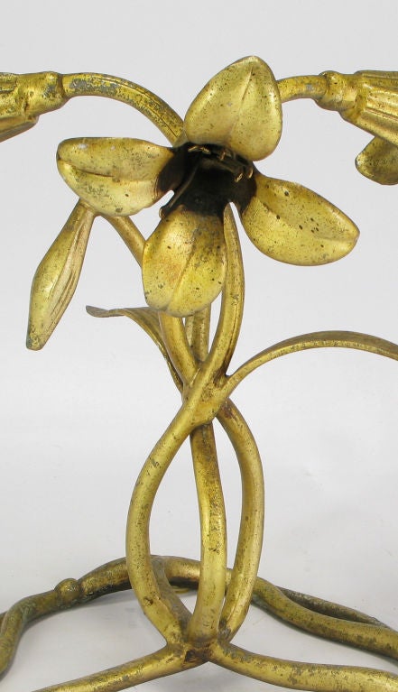Gilt Lily Side Table 2