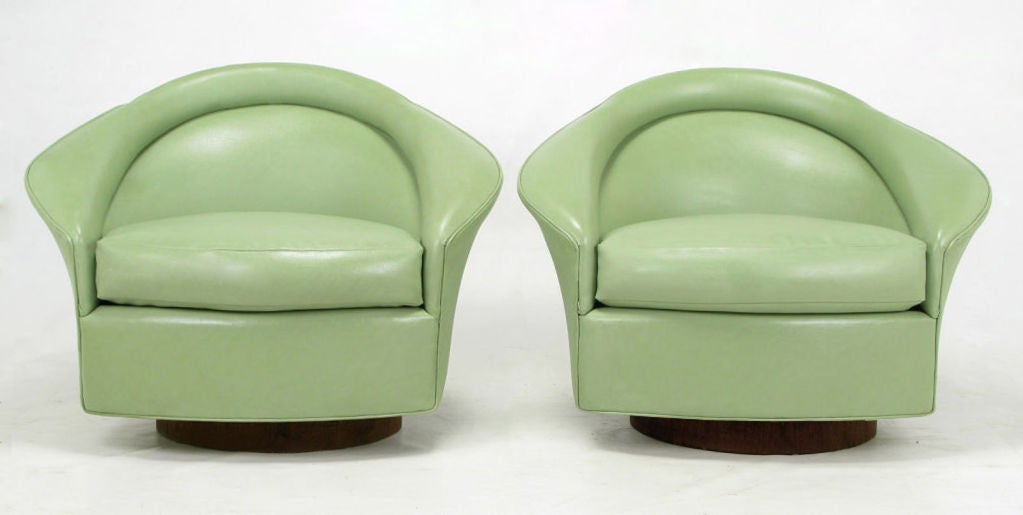 sage green swivel chair