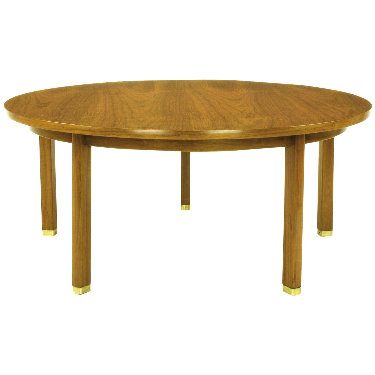 Uncommon Edward Wormley Five-Leg Walnut Coffee Table for Dunbar