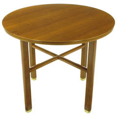 Edward Wormley for Dunbar Walnut X Stretcher Side Table 2