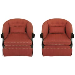 Winsor White & William Millington für Baker Continental Clubsessel, Paar