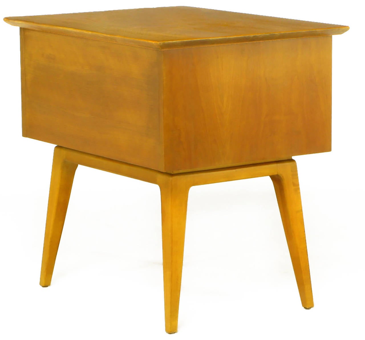 Mid-20th Century Pair of Renzo Rutili Two-Drawer Nightstands in Bleached Walnut