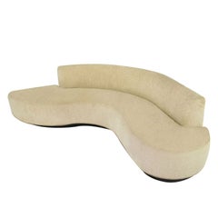 Vladimir Kagan Style Ten Foot Serpentine Sofa