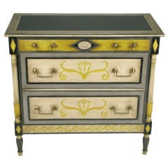 Trouvailles Hand Painted Venetian Three-Drawer Commode