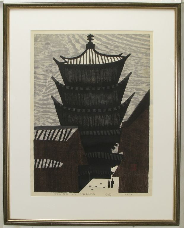 Japanese wood block print by famed Japanese artist Kiyoshi Saito. Signed and numbered 30/100, depicting the 