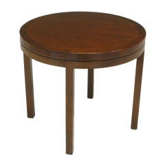 Dunbar Style Round Mahogany End Table