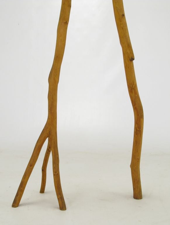 Adirondack Style Wood Floor Lamp