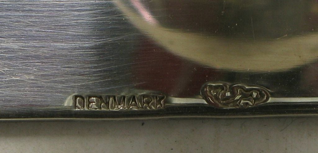 Silver Plate Hans Jensen Danish Silver Calla Lilly Candleholder