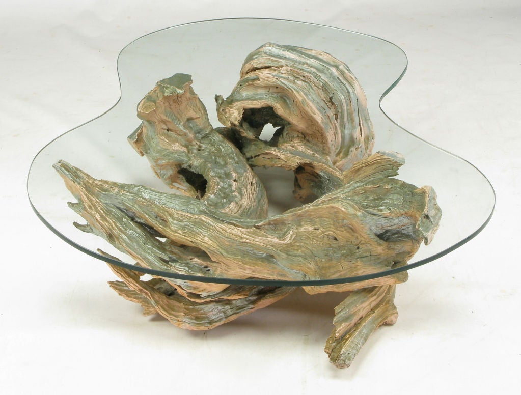driftwood resin table