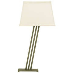 Postmodern Memphis-Style Angled Metal Table Lamp