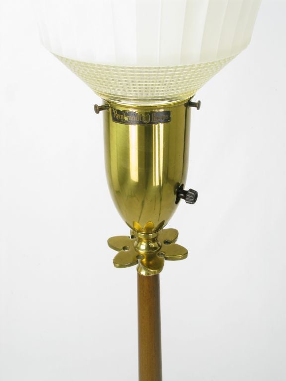 rembrandt brass floor lamp