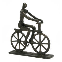 Bronze Cyclist Sculpture