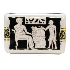 Italian Ceramic Vessel With Egyptian Figural Detail 4