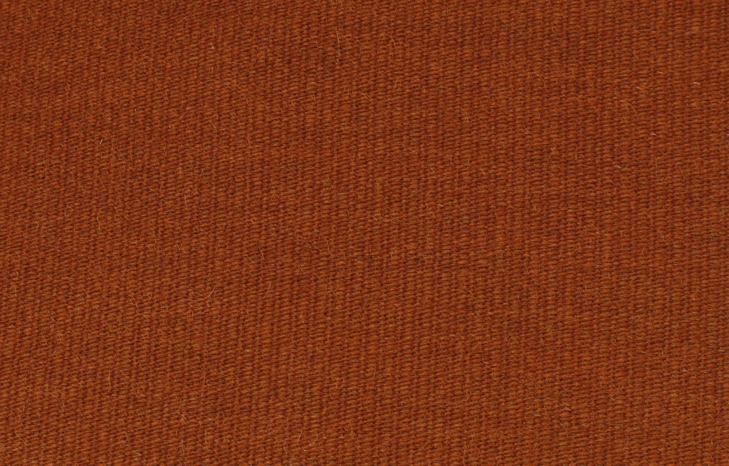 Pair Burnt Umber Button Tufted Wool Swivel Chairs 3