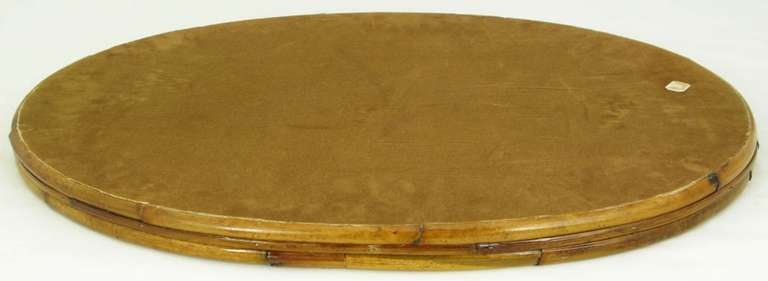 Gabriella Crespi Bamboo And Brass Star Burst Oval Tray 1